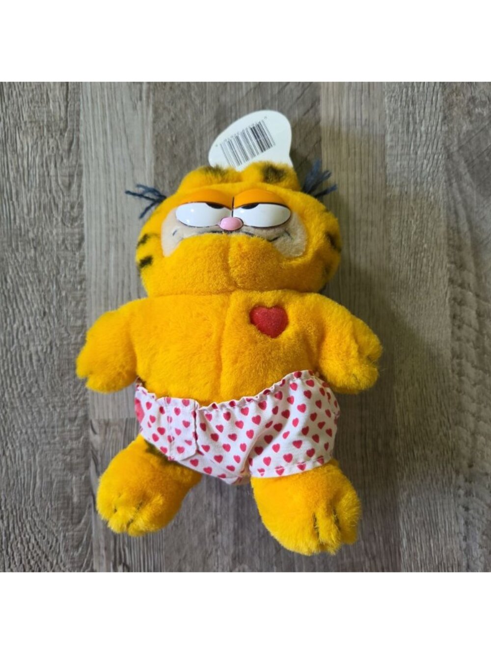 Fun Farm by Dakin Garfield Plush Size 7" Vintage 1981 Red Hot Lover Boxer Shorts